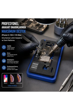 Iphone X / Xs / Xs Max Uyumlu Anakart Orta Katman Lehim Kalıplama Ve Tamir Platformu