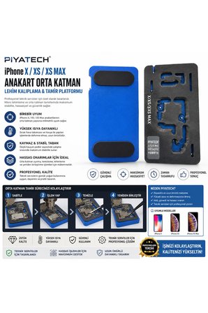Iphone X / Xs / Xs Max Uyumlu Anakart Orta Katman Lehim Kalıplama Ve Tamir Platformu