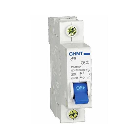 CHINT MONOFAZE OTOMATİK SİGORTA 1P B 25A 6KA