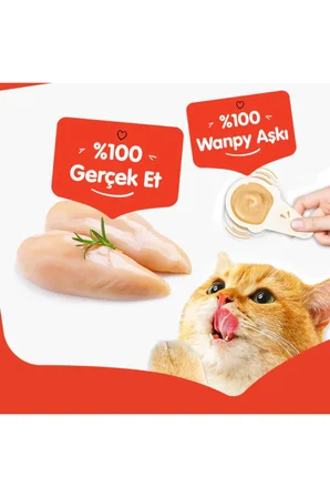 Tavuklu Kaşıklı Sıvı Kedi Ödül Maması 10x16 Gr