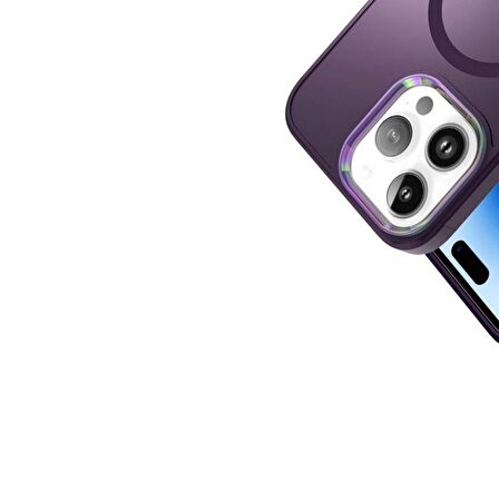 Gpack Apple iPhone 14 Pro Kılıf Stil Serisi Mat Wireless Tacsafe Kapak