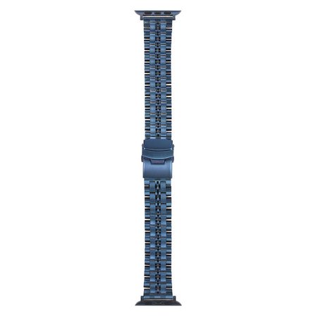 Gpack Apple Watch Series 8 uyumlu 41mm Kordon Mat Parlak Şerit Bakla Desenli KRD54