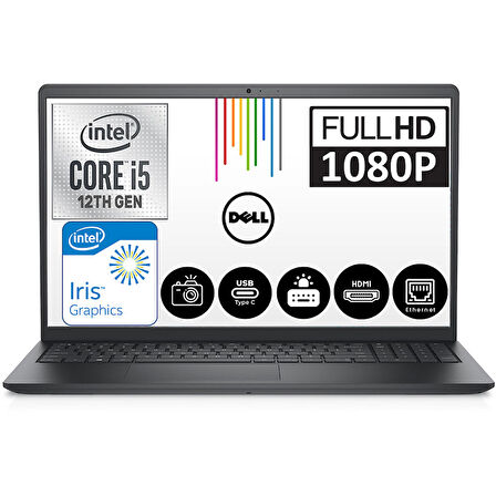Dell Vostro 3520 Intel Core I5-1235U 32GB 1TB SSD 15.6" Fhd Ubuntu Taşınabilir Bilgisayar N1235VN3520EMEAU11 + Zetta Çanta