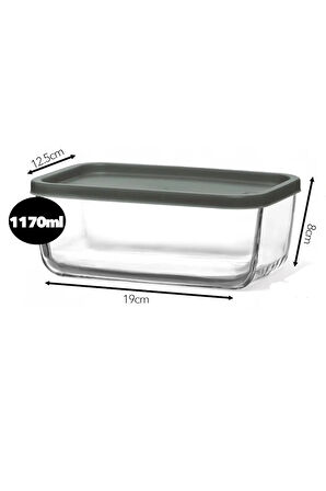 FEYZADE CUBE Kahvaltılık Saklama Kabı Seti 2 adet 1170cc (CUB-238)