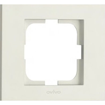 2 Adet Ovivo Grano Beyaz Anahtar, Priz, Vavien, Tv, Telefon, Komütatör,  Tekli Çerçeve