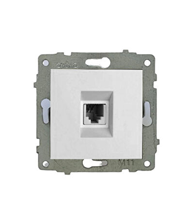 2 Adet Ovivo Grano Beyaz Numeris Telefon Prizi ÇERÇEVE HARİÇTİR