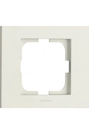 4 Adet Ovivo Grano Beyaz Tekli Çerçeve*