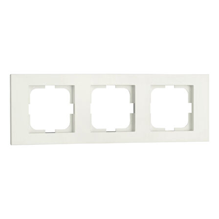 4 Adet Ovivo Grano Beyaz Üçlü Çerçeve
