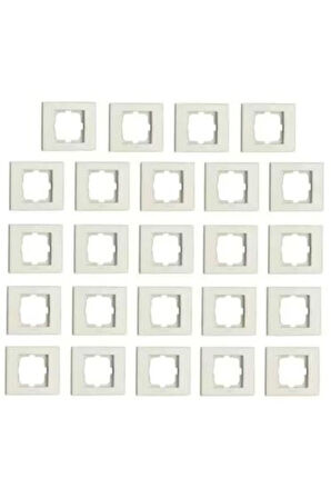 24 Adet Grano Beyaz Tekli Çerçeve 24'lü Paket / Set