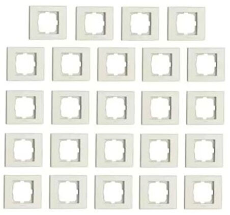 24 Adet Ovivo Grano Beyaz Anahtar, Priz, Vavien, Tv, Telefon, Komütatör, Tekli Çerçeve