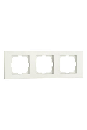 12 Adet Grano Beyaz Üçlü Çerçeve - 12 Adet