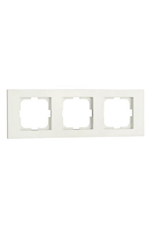 12 Adet Grano Beyaz Üçlü Çerçeve 12'li Paket / Set