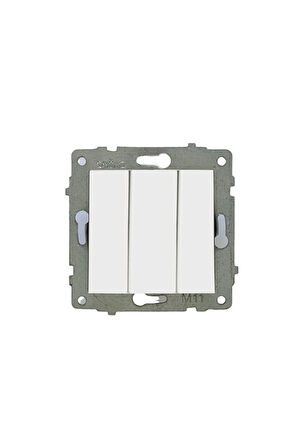 15 Adet Grano Beyaz Üçlü Anahtar Çerçeve Hariçtir