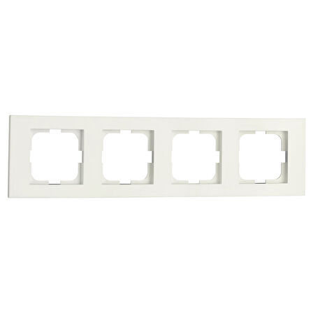 20 Adet Ovivo Grano Beyaz Dörtlü Çerçeve*