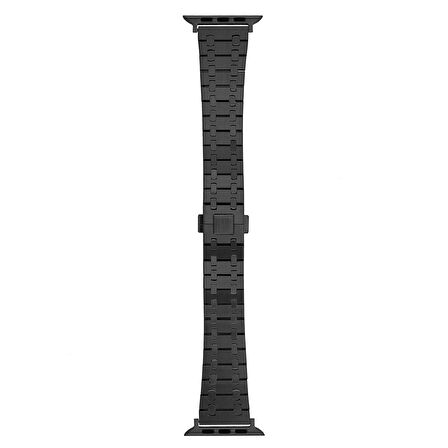 Gpack Apple Watch Series 8 uyumlu 41mm Kordon Şerit Dizayn Mat Görünüm Metal KRD83