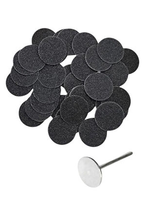15 Mm Pododisk Başlığı Ve 50 Adet Disk Zımpara 240 Grit Seçenekleriyle Manikür & Pedikür