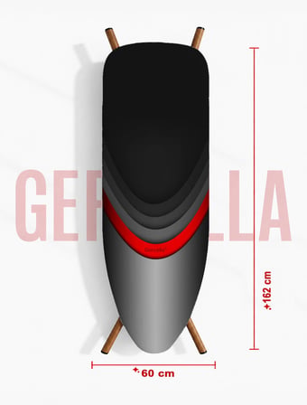 (HEDİYELİ) RED CİRCLE (XXL BEDEN) (60X162 CM ) ÜTÜ MASASI KILIFI