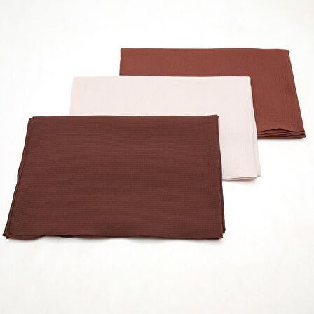 Alcanavm Levidor 3'lü Naturel Cazz Şal 1698753246959