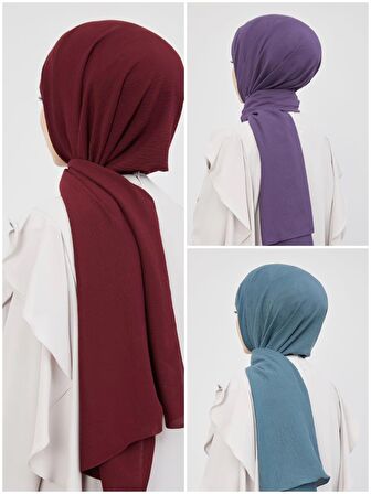 Alcanavm Levidor 3'lü Naturel Cazz Şal 1698753246959