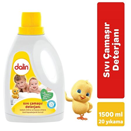 Dalin Sıvı Deterjan 1,5 Lt 6 Lı Set 120 Yıkama