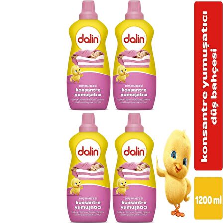 Dalin Yumuşatıcı Konsantre Düş Bahçesi 1200Ml x4:200 Yıkama