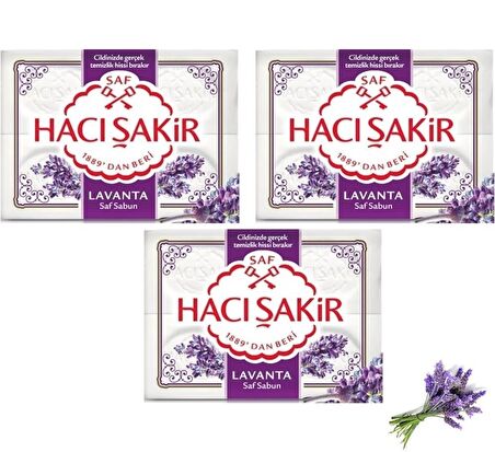 Hacı Şakir Banyo Sabunu Lavanta 3 X 600 Gr