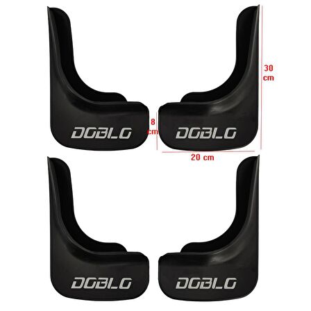Fiat Doblo 4'lü Set (Ön ve Arka) Paçalık Çamurluk Tozluk DBL1UX001