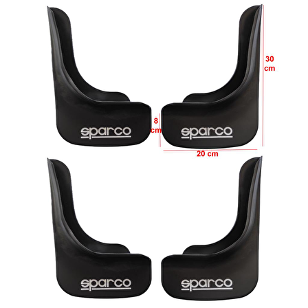 Sparco Universal 4'lü Paçalık Çamurluk Tozluk SPC1UX01