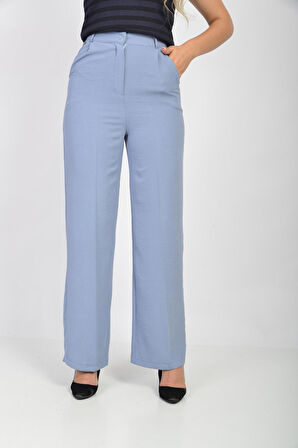 SORALLİNE KADIN PANTOLON YAZLIK  1699 AEROBİN KUMAŞ MAVİ