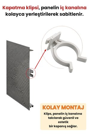 Alüminyum Profil İçin Beyaz Baza Klipsi 16 Adet 3,2 cm – Mutfak Tezgahı, Banyo Dolabı, Ayakkabılık, Mobilya ve Dolap Ayakları İçin Dayanıklı Plastik Ayak Tutucu Klips Seti, Kolay Montaj ve Kullanım