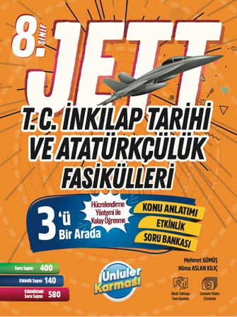8.Sınıf Jett TC İnkılap Tarihi ve Atatürkçülük Fasikülleri -3 Fragman Deneme