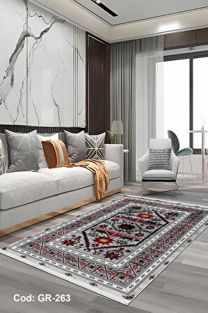 Pamuk Dokuma Taban Kaymaz Yıkanabilir Klasik Desenli  Salon Halısı Mutfak Halısı Koridor Halısı