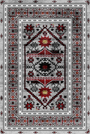 Pamuk Dokuma Taban Kaymaz Yıkanabilir Klasik Desenli  Salon Halısı Mutfak Halısı Koridor Halısı