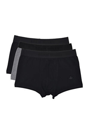 Adam Boxes Boxer Trunk Neo-Cosy 
3'lü Paket - Siyah, Antrasit