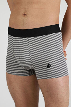 Adam Boxes Boxer Trunk Neo-Cosy 
3'lü Paket - Gri, Antrasit, Gri Çizgili