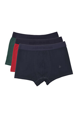 Adam Boxes Boxer Trunk Neo-Gracia 
3'lü Paket - Koyu Yeşil, Bordo, Lacivert