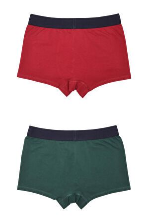 Adam Boxes Boxer Trunk Neo-Gracia 
3'lü Paket - Koyu Yeşil, Bordo