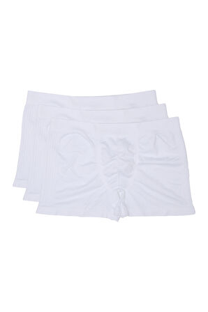 Adam Boxes Boxer Trunk Neo-Sincosido 3'lü Paket - Beyaz (Dikişsiz/Seamless)