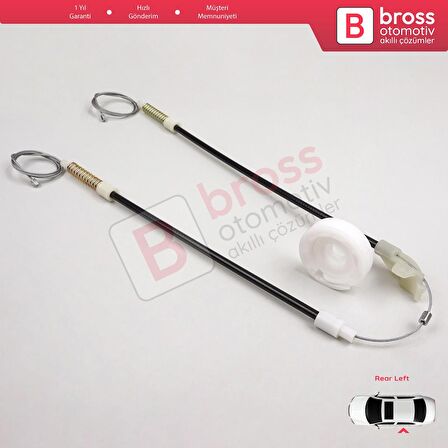 VW Golf MK3 1991-1998 5-Kapı Vento Jetta 1992-1999 İçin Elektrikli Arka Sol Cam Kriko Tamir Seti