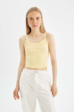 DeFacto Coool Fitted Fitilli Kaşkorse Basic Düz Atlet B0563AX24SMYL155