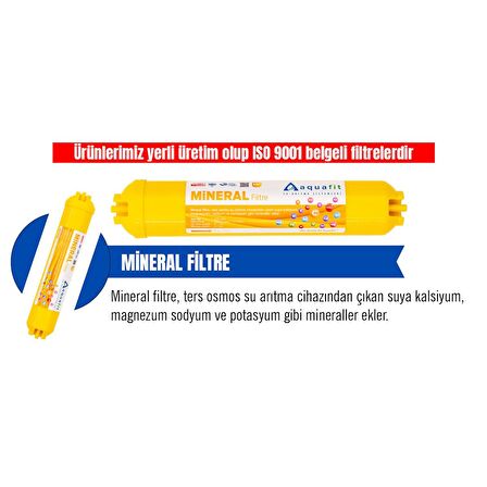 Mineral Filtre Su Arıtma Cihazı Filtresi (Tüm Cihazlarla Uyumludur)