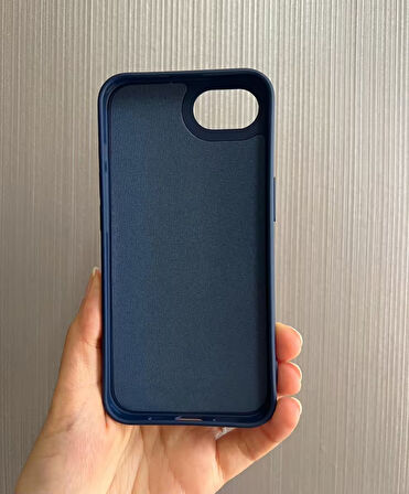 iPhone 16e Uyumlu Apple Logolu Silikon Içi Kadife Lansman Kılıf