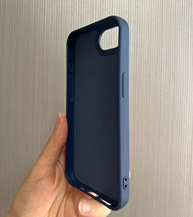 iPhone 16e Uyumlu Apple Logolu Silikon Içi Kadife Lansman Kılıf