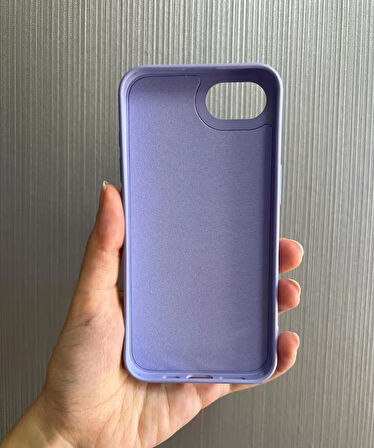 iPhone 16e Uyumlu Apple Logolu Silikon Içi Kadife Lansman Kılıf