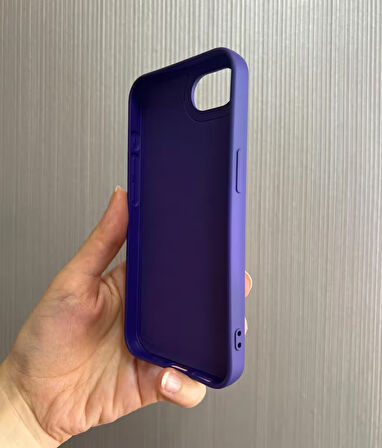 iPhone 16e Uyumlu Apple Logolu Silikon Içi Kadife Lansman Kılıf