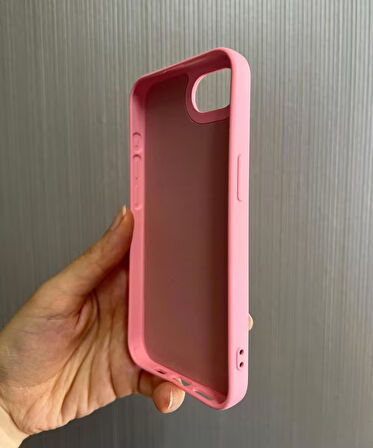iPhone 16e Uyumlu Apple Logolu Silikon Içi Kadife Lansman Kılıf