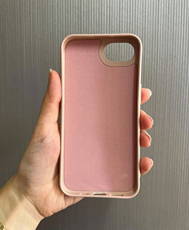 iPhone 16e Uyumlu Apple Logolu Silikon Içi Kadife Lansman Kılıf