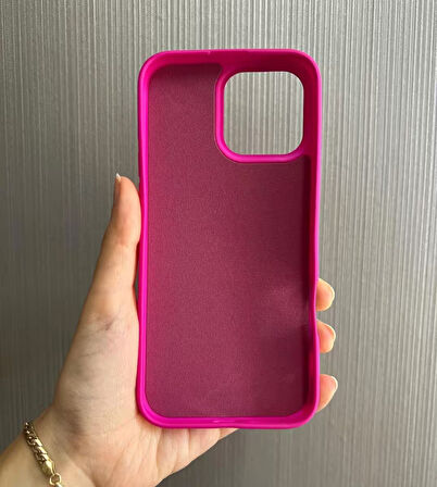 iPhone 16 PRO Uyumlu Apple Logolu Silikon Içi Kadife Lansman Kılıf