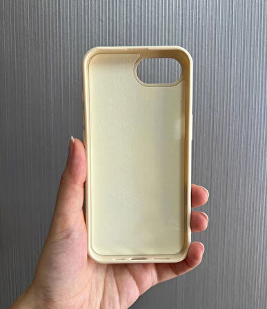 iPhone 16e Uyumlu Apple Logolu Silikon Içi Kadife Lansman Kılıf