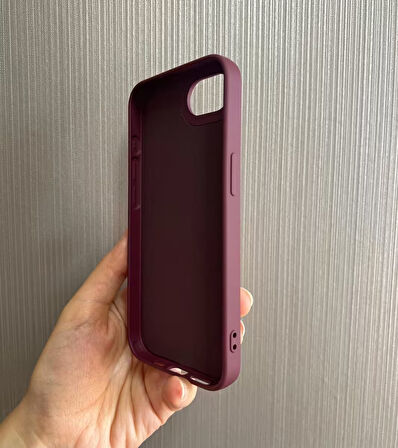 iPhone 16e Uyumlu Apple Logolu Silikon Içi Kadife Lansman Kılıf